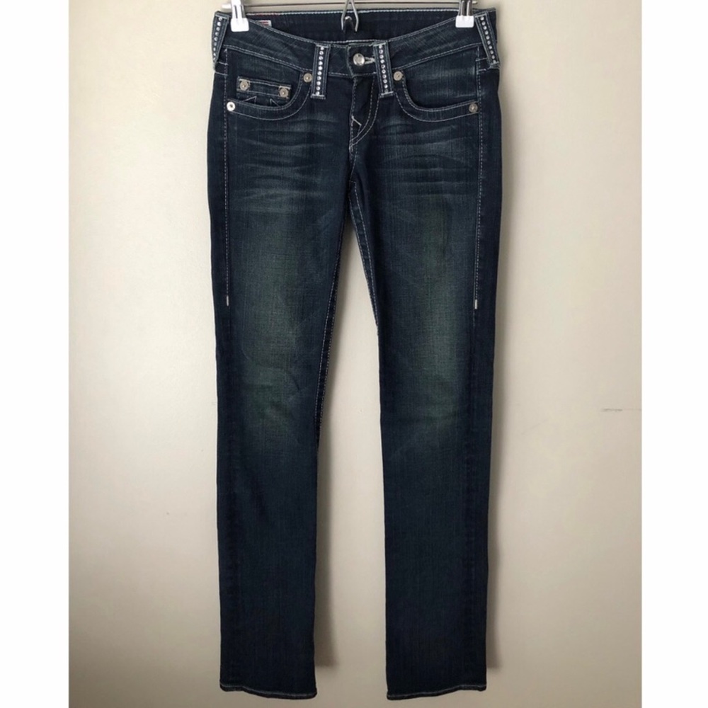 True Religion • 26 • Rhinestone Accent Denim Jeans
